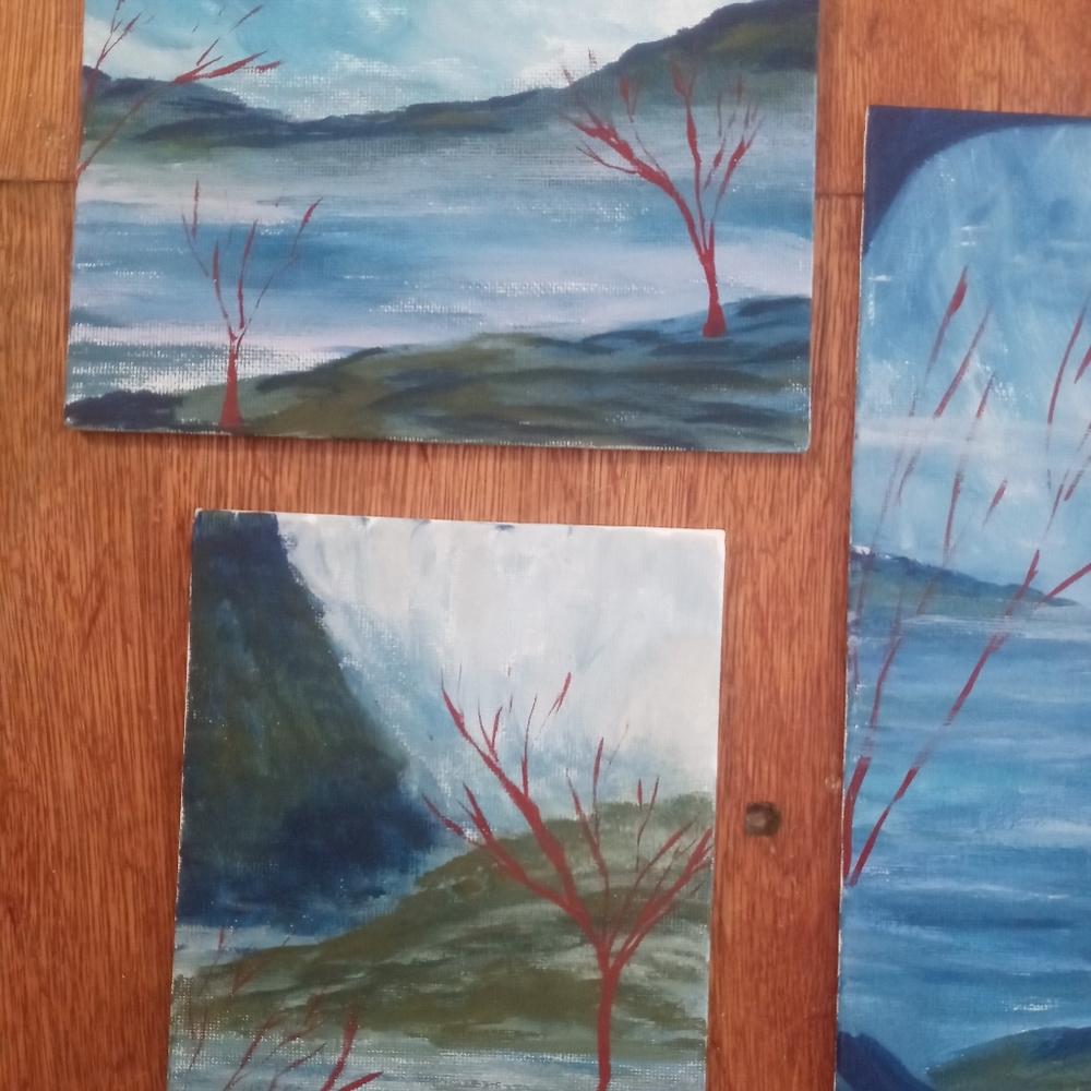 3 piece Painting Set Stormy Day